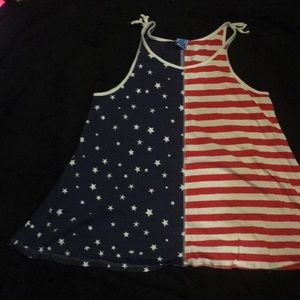 Flowey half and half tank top